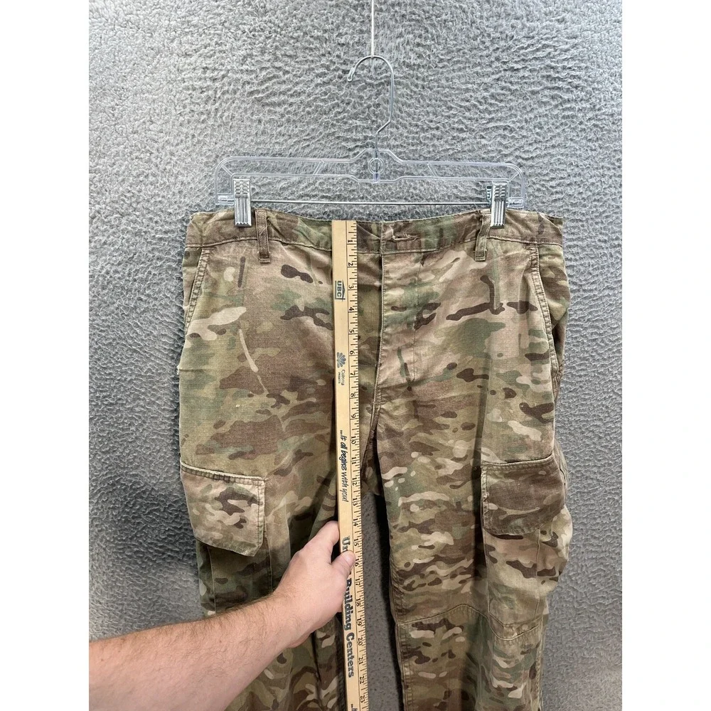 Military Pants Adult Medium Extra Short Camouflage Multicam Camo Ripstop Cargo *